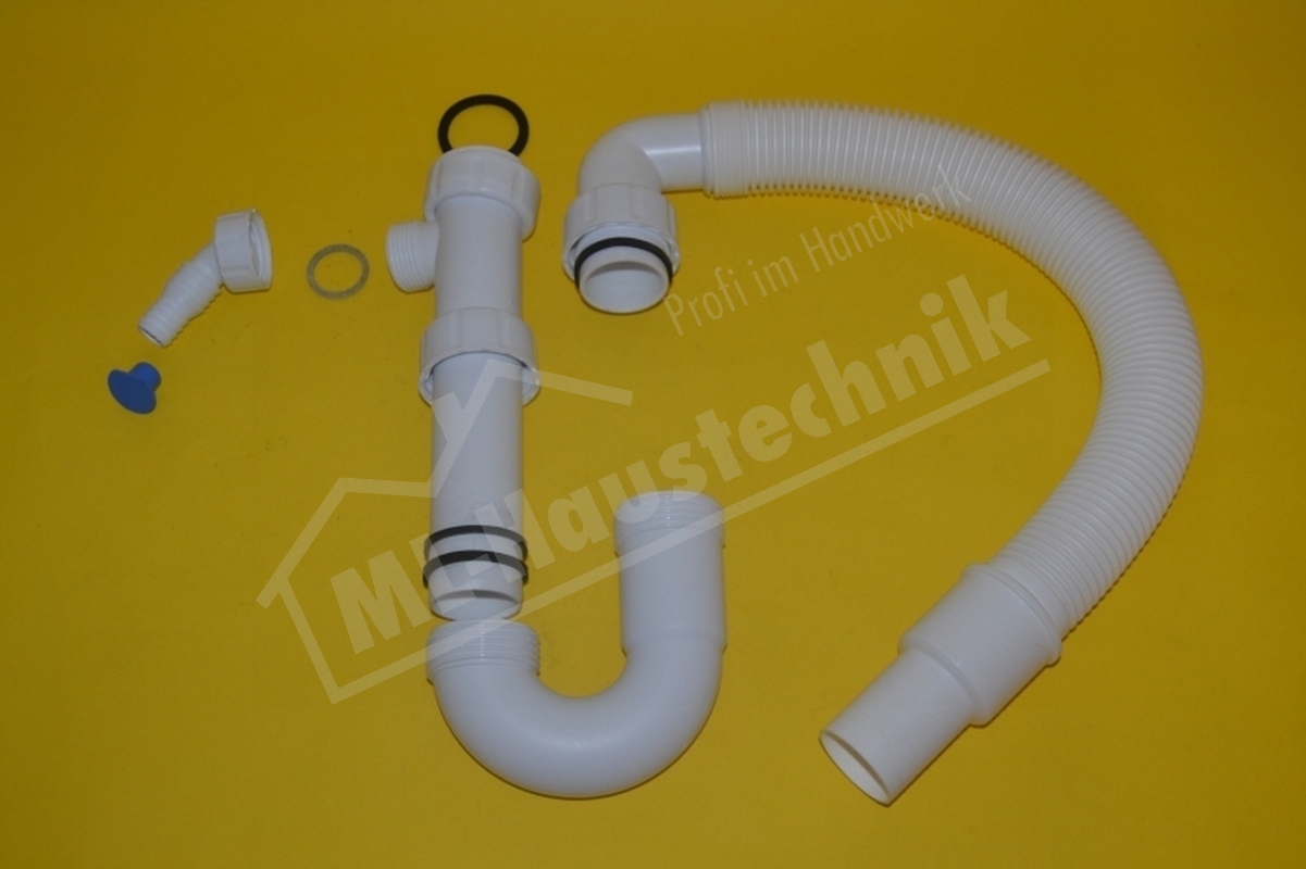 Geruchsverschluss Spüle Küche Siphon flexibel Ablaufgarnitur 40 / 50 mm Sifon DN